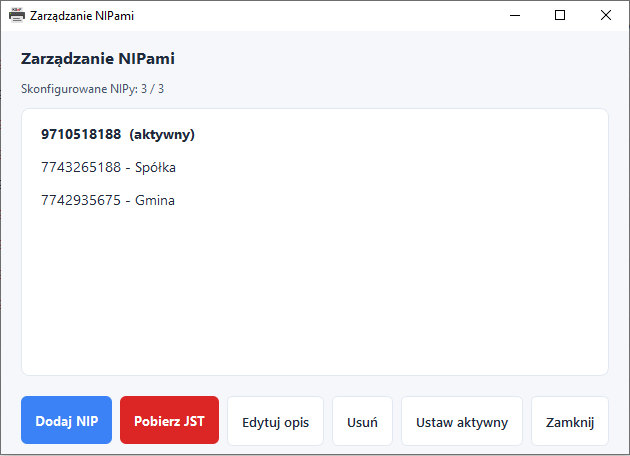 Wiele firm, zero logowania — synchronizacja KSeF i multi-NIP w jednej aplikacji zarzadaj nipami